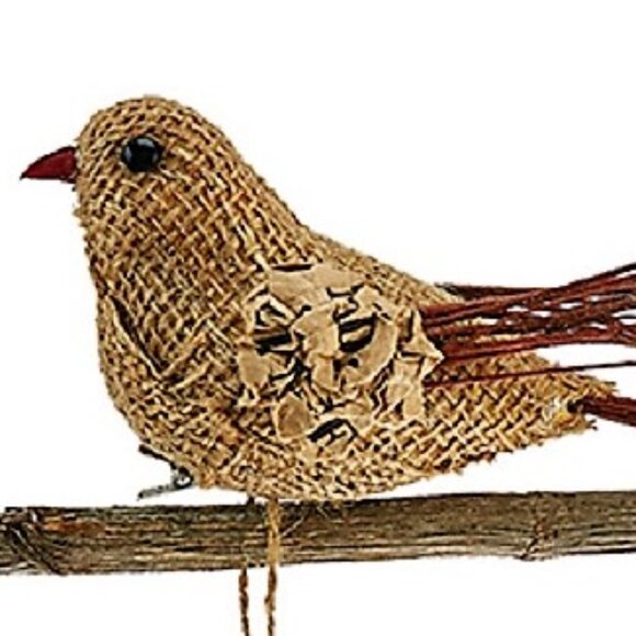 Woodland Animal Handmade Set of Four Bird Plumage Bird on Pine Cone Owl Snowman - Picture 2 of 5